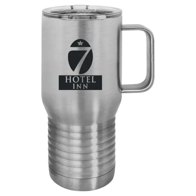Hotel 7 Inn – Polar Camel 20 oz. Travel Mug with Slider Lid Stainless Steel