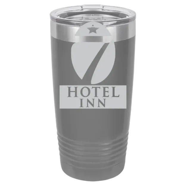 Hotel 7 Inn – Polar Camel 20 oz. Ringneck Tumbler with Standard Lid Dark Gray
