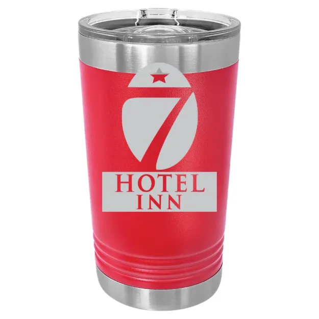 Hotel 7 Inn – Polar Camel 16 oz. Pint Tumbler Red