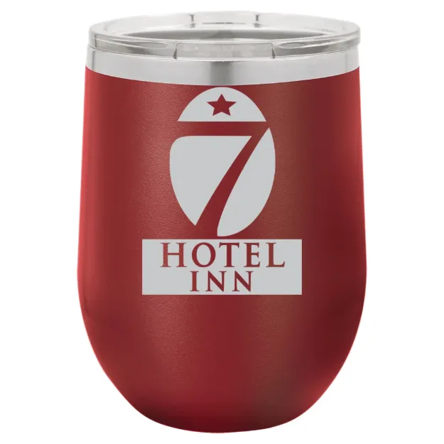 Hotel 7 Inn – Polar Camel 12 oz. Stemless Wine Tumbler Maroon