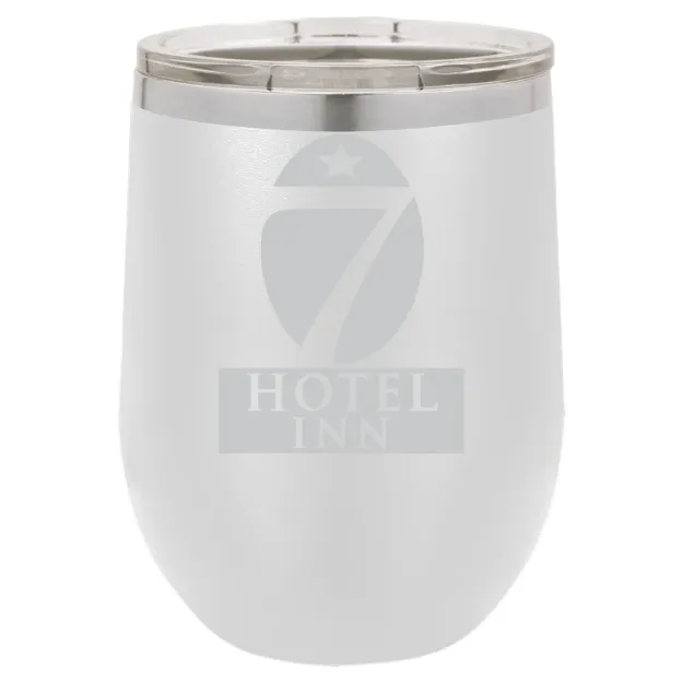 Hotel 7 Inn – Polar Camel 12 oz. Stemless Wine Tumbler White