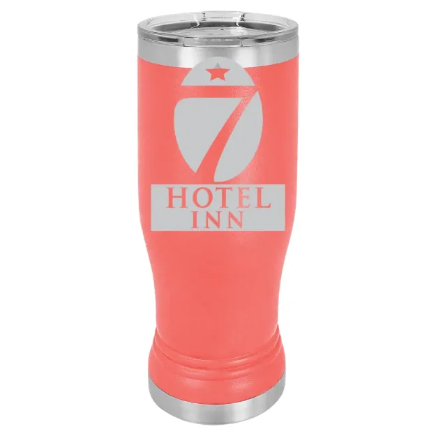 Hotel 7 Inn – Polar Camel 14 oz. Pilsner Tumbler Coral