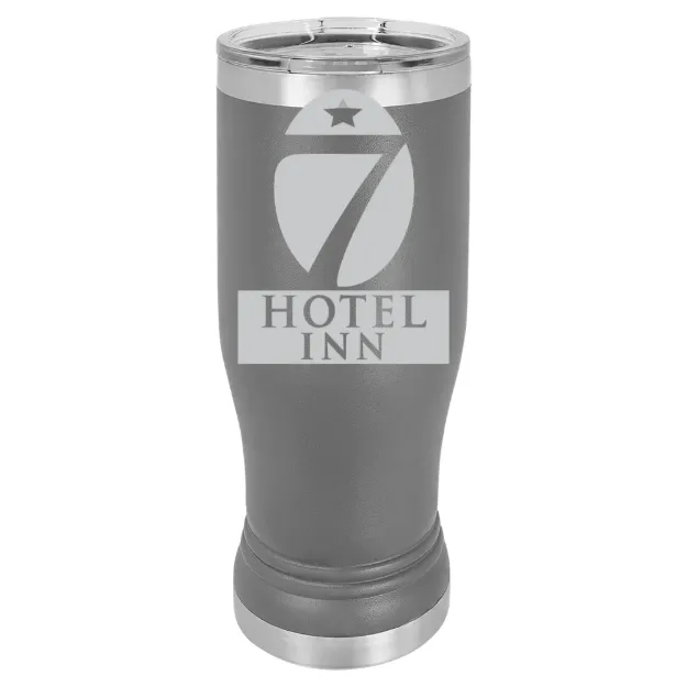 Hotel 7 Inn – Polar Camel 14 oz. Pilsner Tumbler Dark Gray