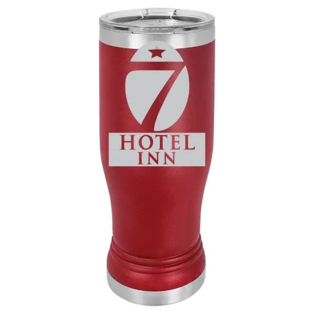 Hotel 7 Inn – Polar Camel 14 oz. Pilsner Tumbler Maroon