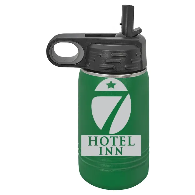 Hotel 7 Inn – Polar Camel 12 oz. Water Bottle Green