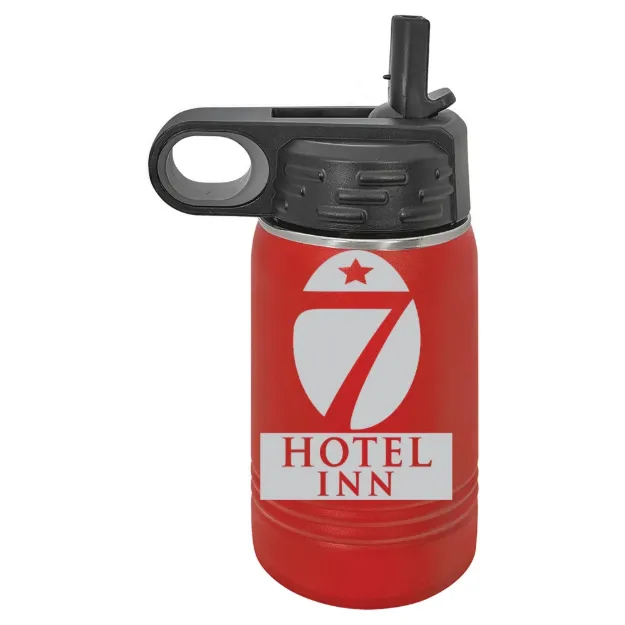 Hotel 7 Inn – Polar Camel 12 oz. Water Bottle Red
