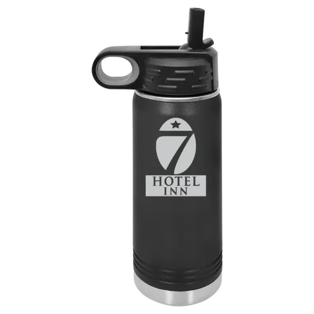 Hotel 7 Inn – Polar Camel 20 oz. Water Bottle Black