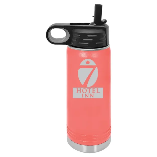 Hotel 7 Inn – Polar Camel 20 oz. Water Bottle Coral