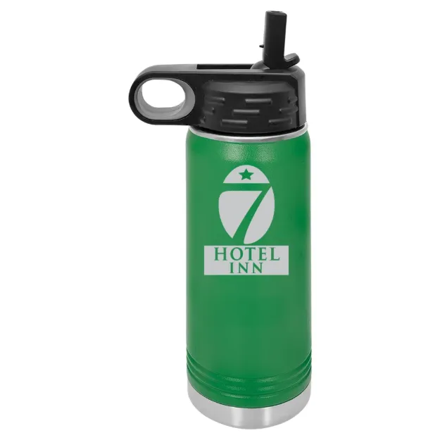 Hotel 7 Inn – Polar Camel 20 oz. Water Bottle Green