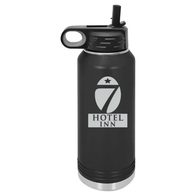 Hotel 7 Inn – Polar Camel 32 oz. Water Bottle Black