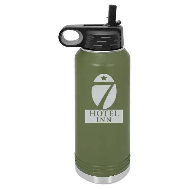 Hotel 7 Inn – Polar Camel 32 oz. Water Bottle Olive Green