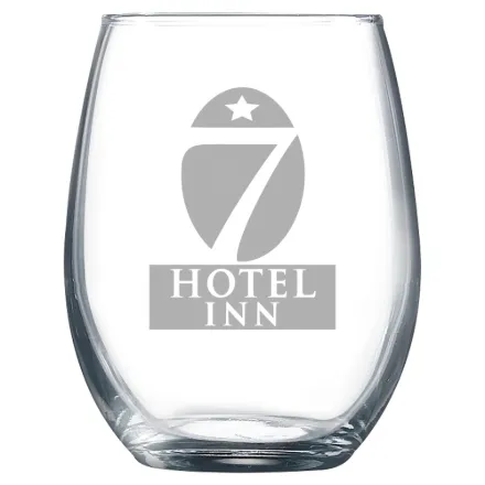 Hotel 7 Inn – Polar Camel 9 oz. Stemless Wine Glass Clear