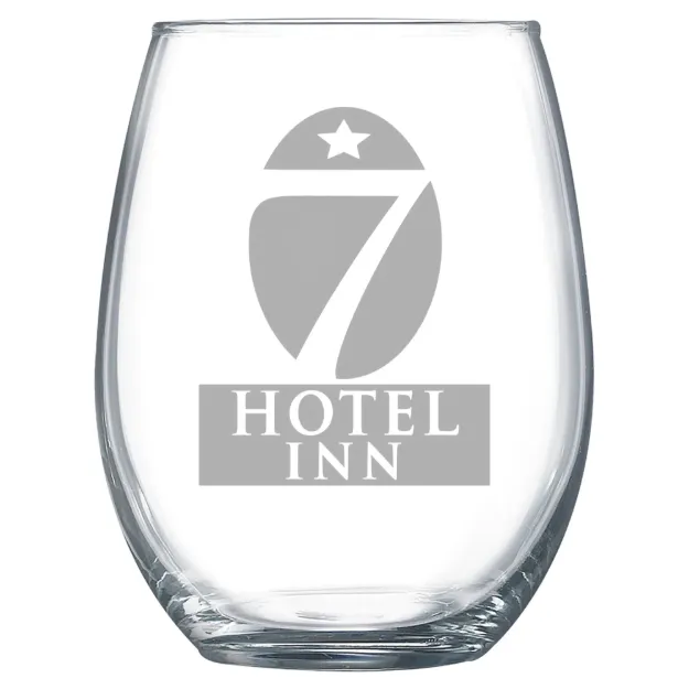 Hotel 7 Inn – Polar Camel 15 oz. Stemless Wine Glass Clear