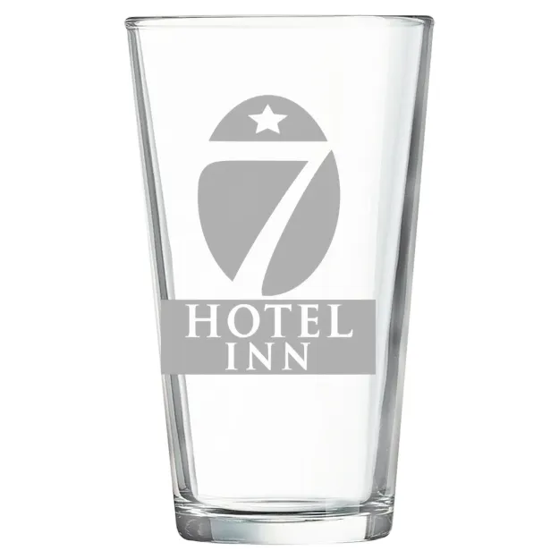 Hotel 7 Inn – Polar Camel 16 oz. Pint Mixing Glass Clear